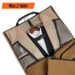 WELKINLAND 2-Suit Garment Duffle Bags for Travel Men, 60L-Large Carry on Garment Duffel Bag, Convertible Garment Duffel Bag w/Shoe Compartment, Foldable Garment Bags for Hanging Clothes Travel