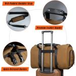 WELKINLAND 2-Suit Garment Duffle Bags for Travel Men, 60L-Large Carry on Garment Duffel Bag, Convertible Garment Duffel Bag w/Shoe Compartment, Foldable Garment Bags for Hanging Clothes Travel