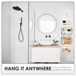 MDODO Travel Toiletry Bag Hanging Toiletry Bag for Women Water-resistant Cosmetic Makeup Bag for Full Sized Travel Essentials Must Have (Black)