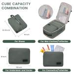 LOVEVOOK 40L Large Travel Backpack for Women Men, 17 Inch Carry on Backpack for Traveling on Airplane, Personal Item Travel Bag Airline Approved, Business Causal Weekender Backpack, Grey Green-Black