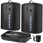 Vacuum Bags for Travel With Pump, Reusable Vacuum Packing Cubes for Traveler, Compression Bags for Clothes, IP68 Waterproof Airless Travel Bags for Storage, Luggage, Backpack & Suitcase (2PC + Pump)