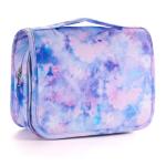 Vipdeal Kids Hanging Toiletry Bag for Girls, Travel Toiletry Bag for Little Young Girls Cosmetic Makeup Waterproof Wash Bag Toddler Traveling Toiletries, Tie Dye Purple