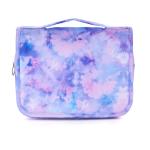 Vipdeal Kids Hanging Toiletry Bag for Girls, Travel Toiletry Bag for Little Young Girls Cosmetic Makeup Waterproof Wash Bag Toddler Traveling Toiletries, Tie Dye Purple