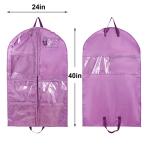 Waterproof Hanging Garment Bag,40 inch Garment Bags for Hanging Clothes,Garment Bags for Travel Storage,Dance Clothes Bag,Kids Cheer Garment Bag for Dance Costumes Cheerleading Uniform