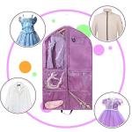 Waterproof Hanging Garment Bag,40 inch Garment Bags for Hanging Clothes,Garment Bags for Travel Storage,Dance Clothes Bag,Kids Cheer Garment Bag for Dance Costumes Cheerleading Uniform