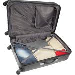 Kenneth Cole REACTION Out of Bounds Lightweight Hardshell 4-Wheel Spinner Luggage, Charcoal, 28-Inch Checked