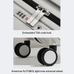 Mixi Wide Handle Travel Luggage Suitcase Rolling Spinner Wheels Hardside PC TSA Lock 20 24 Inch Unisex