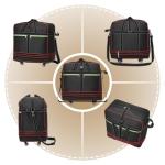 Foldable Duffel Bag,Large Expandable Rolling Travel Duffle Bag with Wheels Waterproof Collapsible Luggage Carry on Duffel Bag with Wheels and Handle, Black