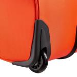 Jeep JS009D Two Wheel Rolling Travel Duffle Bag, Orange, 31 Inch