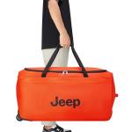 Jeep JS009D Two Wheel Rolling Travel Duffle Bag, Orange, 31 Inch