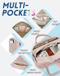 Travel Duffle Bag, BAGSMART 37L Weekender Overnight Bag with Wet Pocket for Women, Large Carry On Laptop Compartment And Shoes Travel, Business Trips, Sports(Pink)