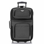 Travel Select Amsterdam Expandable Softside Rolling Upright Luggage, 2 Wheels, Gray, 2 Piece Set (21/29)