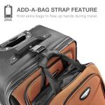 Travel Select Amsterdam Expandable Softside Rolling Upright Luggage, 2 Wheels, Gray, 2 Piece Set (21/29)