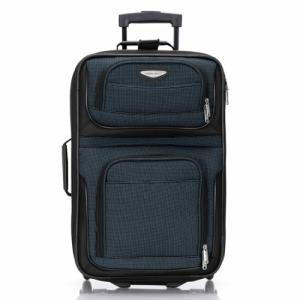 Travel Select Amsterdam Softside Expandable Rolling Luggage, TSA-Approved, Lightweight, Navy, Carry-on 21-Inch