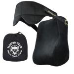 Sleeper Hold Travel Pillow - Real Sleeping Experience on Long Flights - Head Strap with Eye Mask - Super-Soft, Lightweight, Easy-to-Carry, and Machine-Washable Airplane Pillow