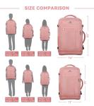 Travel Laptop Backpack for Women, 50L Expandable Extra Large Backpack,Carry On Backpack, Water Resistant Big Bag Anti-Theft Business Daypack Fits 17 Inch Laptop with USB Port, Pink