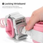 Cable Luggage Lock, Retractable Cable Lock Anti-Theft Travel Locks for Suitcase with Wrist Strap for Suitcases, Backpacks, and Carry-On Bags, Pink