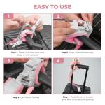 Cable Luggage Lock, Retractable Cable Lock Anti-Theft Travel Locks for Suitcase with Wrist Strap for Suitcases, Backpacks, and Carry-On Bags, Pink