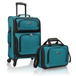 U.S. Traveler Rio Carry-on Luggage, Lightweight Softside Suitcase, Rolling 20" Carry On Luggage