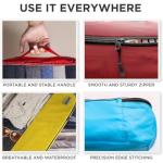 5pc Purple Large Packing Cubes for Suitcases - Travel Packing Organizers for Carry on Luggage Cubes set of 5