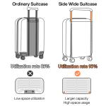 Mixi Expandable Carry On Luggage Lightweight Large Capacity Wide Handle PC Travel Suitcases Spinner Wheels TSA Lock 20 24 Inch