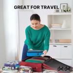 5pc Purple Large Packing Cubes for Suitcases - Travel Packing Organizers for Carry on Luggage Cubes set of 5