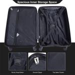 Travelhouse Luggage set 4-Piece ABS Suitcase With Spinner Wheels,24 Inch and 28 Inch with TSA Lock,16,20 inche Carry on Luggage