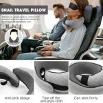 WEERSHUN Travel Pillows for Airplanes,2024 New Travel Pillow,Travel Neck Pillow Airplane Memory Foam Travel Pillow Neck Pillow for Traveling Suitable for Airplanes,Offices and Cars