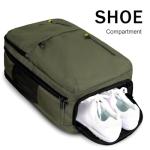 MATEIN Carry on Travel Laptop Backpack, Large Flight Approved Personal Item Travel Backpack with USB Charge Port & Shoe Compartment, Water Resistant Weekender Overnight Bag Fit 17 Inch Laptop, Green