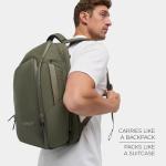 NOMATIC Travel Pack - 20L Water Resistant Laptop Bag - TSA-Ready Expandable Olive Backpack