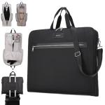 BE SMART Waterproof Foldable Garment Bags for Travel, Large Travel Hanging Bags for Clothes, Wide Carrying on Suit Bag for Men Women, Suit Cover (Black)