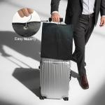 Beiskll 45" Garment Bags for Hanging Clothes, Dress Bags for Gowns Long with Clear Window, Foldable Suit Bag Cover for Travel and Storage (Black)