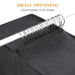 Univivi Hanging Garment Bag for Travel, 60" Heavy Duty Suit Bags, Extra Capacity Hanging Clothes Bag for Closet Storage, Dress Cover with Handles and Buckle Straps for Suit, Coat, Jacket