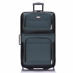 Travel Select Amsterdam Expandable Rolling Upright Luggage, Navy, Checked-Large 29-Inch