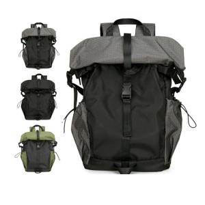 Sports Outdoor Mountain Climbing Cycling Backpack Folding Rolled-up Shoulder Bag Men's Functional Style Travel Male