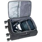 Kenneth Cole REACTION Rugged Roamer Lightweight Softside Expandable 8-Wheel Spinner Luggage, Black, 20-Inch Carry-On