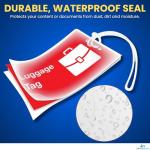 1InTheOffice Laminating Luggage Tags with Loops, Laminating Pouches 5 Mil, Luggage Tag Pouches, 2 1/2" x 4 1/4", 25 Pack