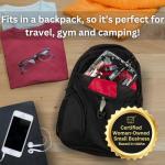 BORSALI TSA Approved Toiletry Bag - Clear Quart Size for 3-1-1 Carry On Travel - Makeup Organizer Cosmetic Pouch with Zipper - Travel Accessories - 2 Pack