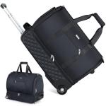 Lekeinchi Rolling Garment Bag for Travel - Convertible Duffel Bag with Wheels & Shoes Compartment, Carry on Suit Luggage Bag with Trolley for Business Trip, Wedding, Weekender