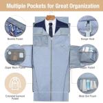 Lekeinchi Rolling Garment Bag for Travel - Convertible Duffel Bag with Wheels & Shoes Compartment, Carry on Suit Luggage Bag with Trolley for Business Trip, Wedding, Weekender