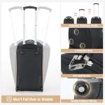 Lekeinchi Rolling Garment Bag for Travel - Convertible Duffel Bag with Wheels & Shoes Compartment, Carry on Suit Luggage Bag with Trolley for Business Trip, Wedding, Weekender