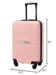 Travelers Club 22" Richmond Spinner Carry-On Luggage, Rose Gold, Inch (TC-7920-670)