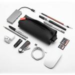 TOOLETRIES The Koby Mini Kit - Silicone Toiletry Organizer, Bathroom Travel Bag - Features Heavy-Duty Zipper, Leak Resistance, Easy to Clean - Charcoal