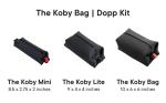 TOOLETRIES The Koby Mini Kit - Silicone Toiletry Organizer, Bathroom Travel Bag - Features Heavy-Duty Zipper, Leak Resistance, Easy to Clean - Charcoal