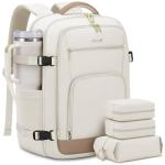 LOVEVOOK 50L Large Travel Backpack for Women Flight Approved, Carry on Backpack for Airplanes, Personal Item Travel Bag, Waterproof 18 Inch Laptop Backpack, Business Weekender Overnight Daypack, 4Pcs