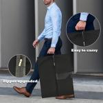 LXLOVESM Dress Bags for Gowns Long, 65'' Garment Bags for Hanging Clothes, Suit Bag Cover for Storage and Travel, 2 Pack (Black)