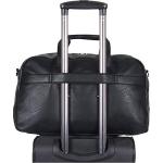 Kenneth Cole Reaction Port Stanley 20" Duffel Bag Pebbled Vegan Leather Carry-On Duffle Travel Bag/Overnight Shoulder Duffel, Black