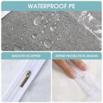 Perber All Clear Garment Bags for Hanging Clothes, 40" Suit Bags for Closet Storage, Plastic Dustproof Suit Cover Bags, Clothes Protectors Bag with zipper for Coats, Jackets, Shirts（10 Packs）