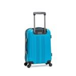 Kenneth Cole REACTION Out of Bounds Lightweight Hardshell 4-Wheel Spinner Luggage, Teal, 20-Inch Carry On