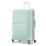 Samsonite Freeform Hardside Expandable with Double Spinner Wheels, Mint Green, Checked-Large 28-Inch